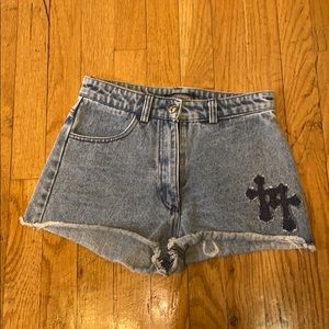 Chrome Hearts INSPIRED Denim Shorts